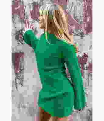 Skarpt grønn Rubina kjole - ØK 04-03H