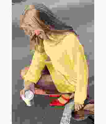 Gul Rubina kjole i myk alpakkaull - ØK 04-03R