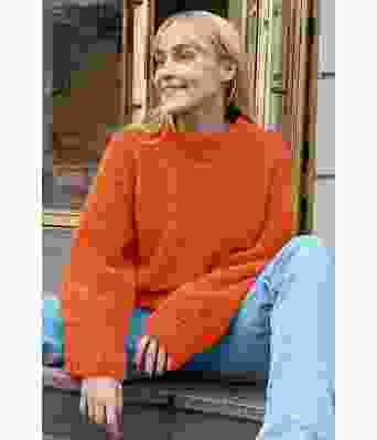 Oransje Krogh Loose genser fra Øyunn Krogh - ØK 04-09J