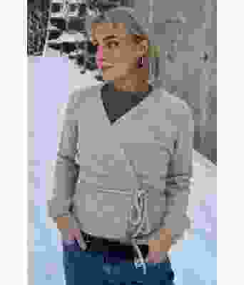 Grå Hvitveis omslagsjakke - Øyunn Krogh OK 06-12