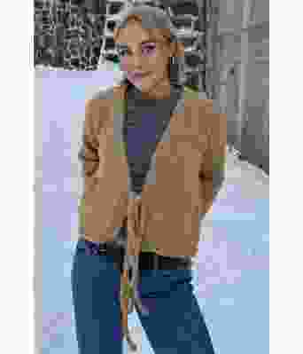 Hvitveis chunky omslagsjakke - Øyunn Krogh OK 06-10-FT720