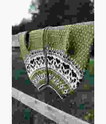 Olivengrønn Fjordfolk kofte - 889