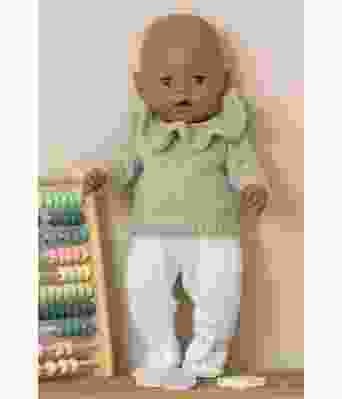 Otelie strikkegenser og tights til baby dukke - Viking 2133-06