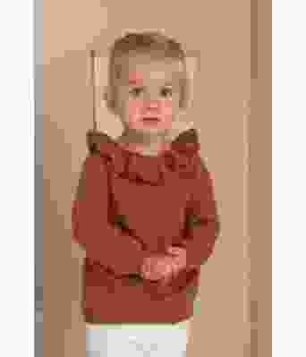 Otelie strikket burgunder genser til baby - Viking 2132-10B