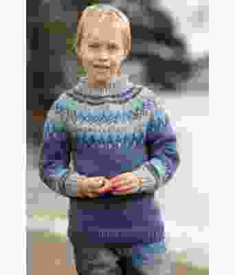 Pitter genser med rundfelling til barn - Viking 2102-06