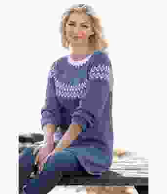 Proa blå strikket tunika Kathrine Sørland - Viking 2014-04
