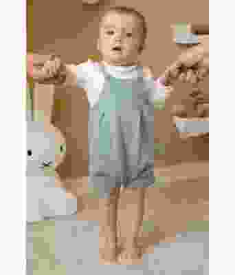 Puffy strikket romper til baby - Viking 2126-14