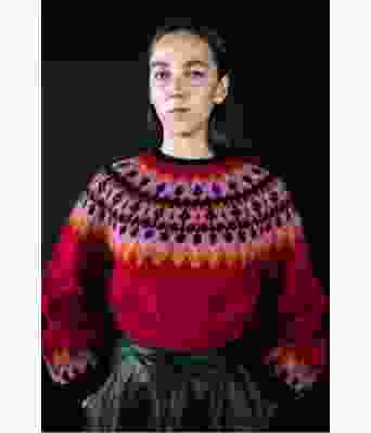 Rød Kastaligenser kort utgave - Istex 590025 / Lopidesign 42-10-9434