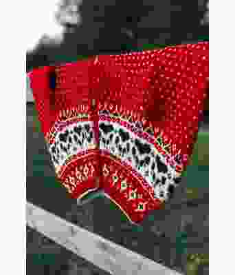 Rød Fjordfolkkofte - 828