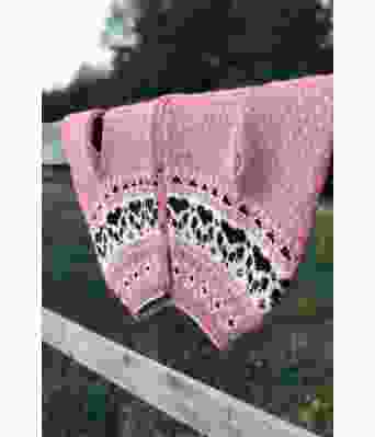 Rosefarget Fjordfolkkofte - 899