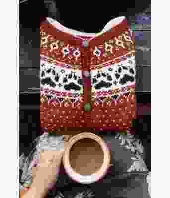 Rustfarget Fjordfolk kofte - Linka Neumann design FFKSR0004