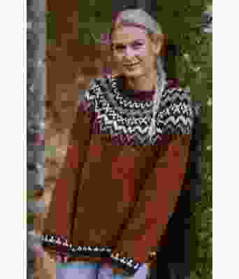 Rustfarget Islandur genser - Strikkia 2023-022-553A