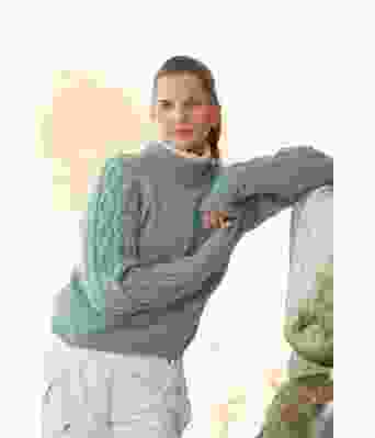 Salt strikkegenser til dame i ull - Viking 2108-02