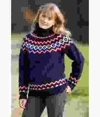 Sandvik genser med rundfelling - Viking 2102-04