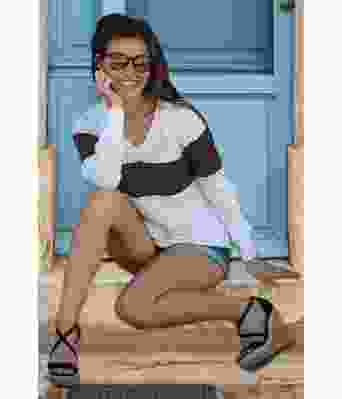 Santa Maria bomullsgenser med brun stripe - Viking 2017-04-408