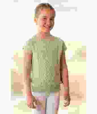 Saphira strikket topp med korter ermer - Viking 2121-08