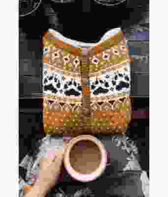 Sennepsgul Fjordfolk kofte - Linka Neumann design FFKSR0001