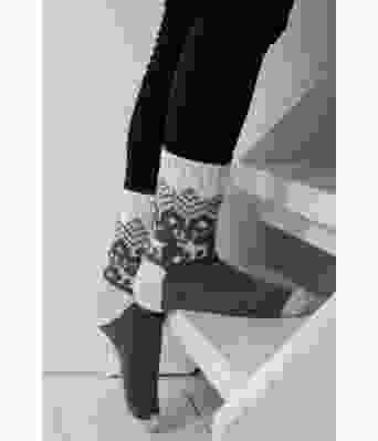 Skogsokken raggsokk med elgmønster - Viking 2103-04