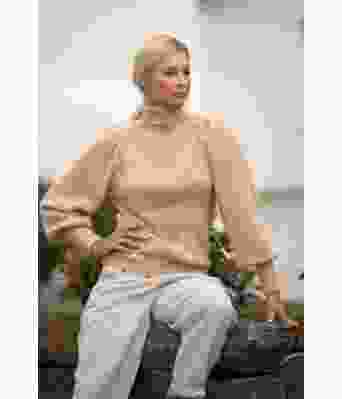 Snupp strikket genser med høy hals Kathrine Sørland - Viking 2129-15