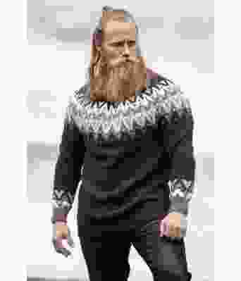 Solid genser i koks og brunt - Viking 2127-10A