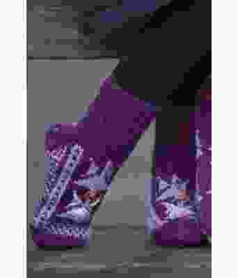 Strikkede sokker til barn med engler - Viking 1714-20B