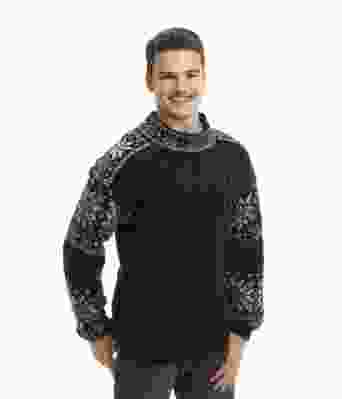 Strikkegenser med mønster til herre - Viking 1502-06