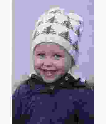 Strikket lue med juletre - Viking 1714-15B