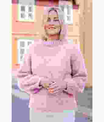 Amalies rosa kosegenser - Strikkia 2020-003