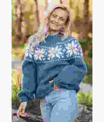 Cecilies chunky stjernegenser - Strikkia 2020-011