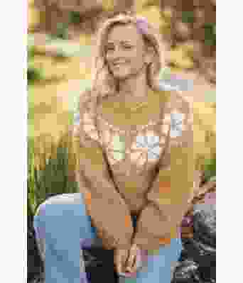 Cecilies Chunky blomstergenser - Strikkia 2020-012