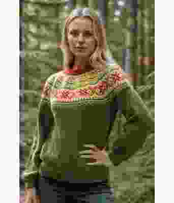 Påskegenseren strikkegenser i påskefarger - Strikkia 2020-014D