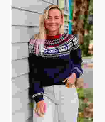 Bobilgenseren campinggenser med bobil (merinoull utgave) - Strikkia 2020-016