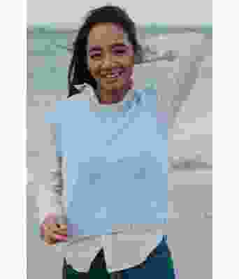 Lyseblå Fridavest - Strikkia 2020-022-320