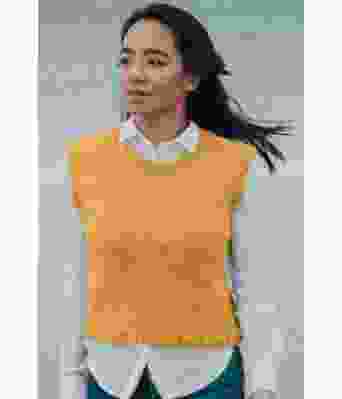 Maisgul Fridavest - Strikkia 2020-022-341