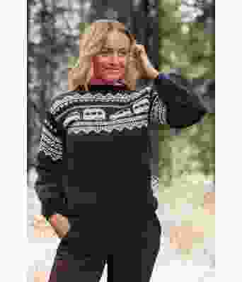 Campingvogngenseren i mørk petrolblå - Strikkia 2020-023-3487A