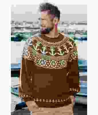 Kobberbrun ankergenser - Strikkia 2020-027-574