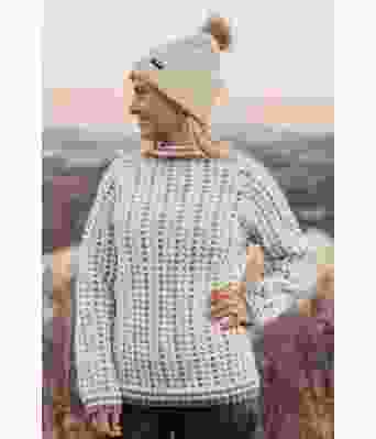 Vatnajøkull islender til dame i merinoull med raglanfelling - Strikkia 2020-030B