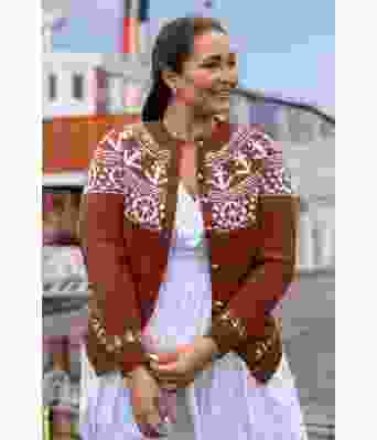 Rustbrun Ankerkofte - Strikkia 2021-015-552