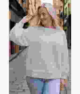 Perlegrå Cozy everyday sweater - Strikkia 2022-002-312