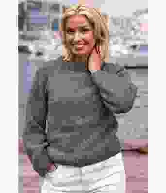 Mørkegrå Cozy everyday sweater - Strikkia 2022-002-315