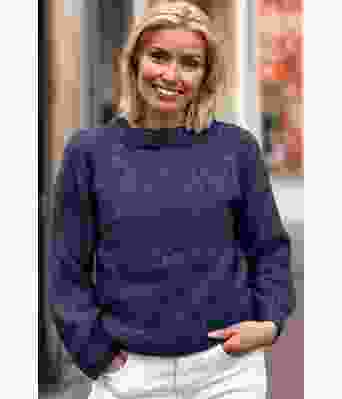 Mørkeblå Cozy everyday sweater - Strikkia 2022-002-324