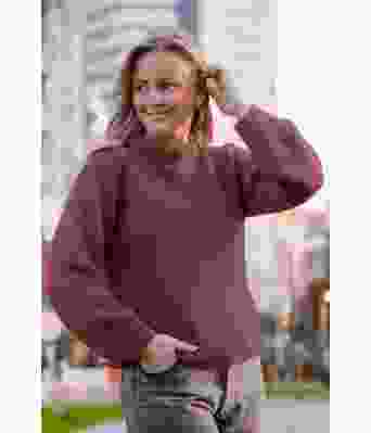 Burgunder Cozy everyday sweater - Strikkia 2022-002-354