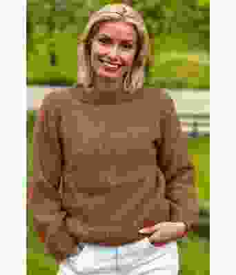 Kobberbrun Cozy everyday sweater - Strikkia 2022-002-357
