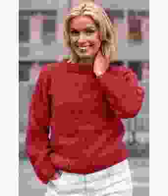 Rød Cozy everyday sweater - Strikkia 2022-002-360