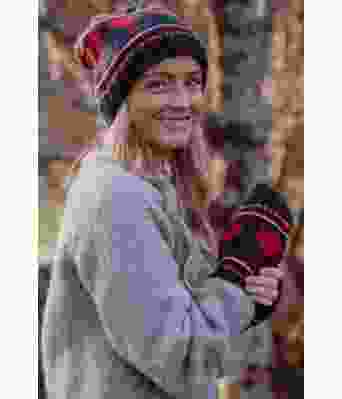 Afterski sett med lue, pulsvarmere og skjerf - Strikkia 2022-008