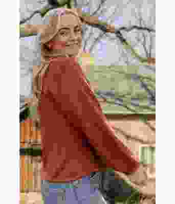 Easy peasy genser i brent oransje - Strikkia 2022-016-353