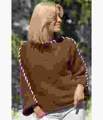 Lysebrun Sorbonne stitchgenser - Strikkia 2023-015-309302