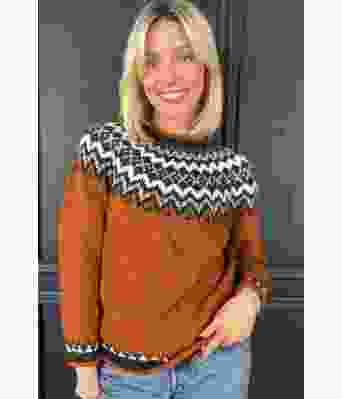 Islandur i rustfarge - Strikkia 2023-022-553B