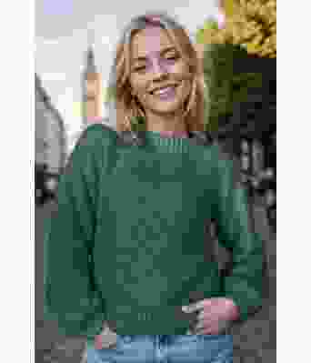 Jadegrønn virvelvindgenser - Strikkia 2023-032-336A