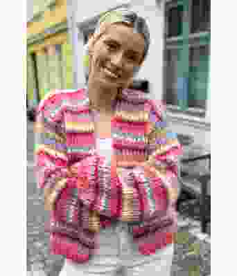 Summer stripes cardigan - Strikkia 2024-002B